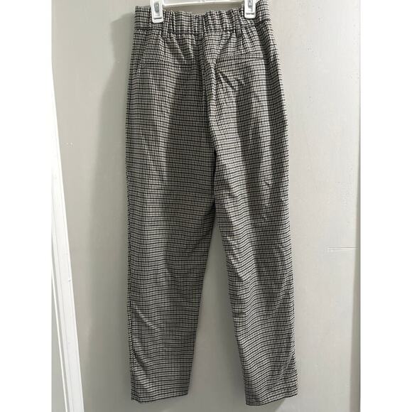 🔴Zara brown black high-waisted Houdstooth trousers size Small‎ - Picture 5 of 6